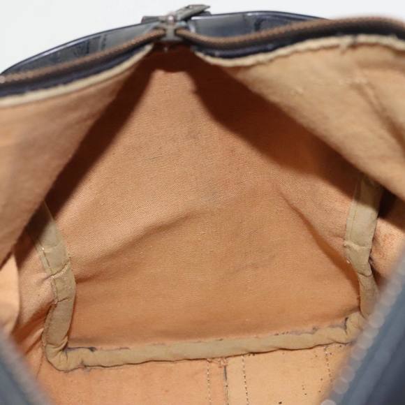 CELINE C Sulky Boston Bag Canvas Leather Black Silver Auth bs19762 - Picture 12 of 16